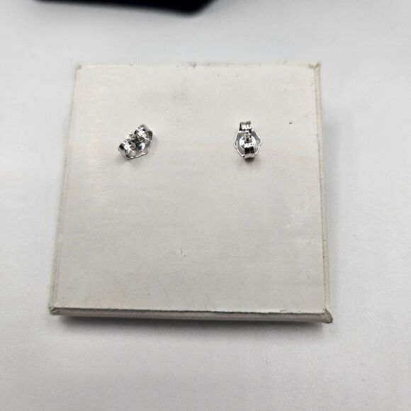 Sterling Silver 925 Purple Amethyst Necklace Studs Earrings Set Cubic Zirconia - Picture 5 of 5